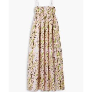 Bernadette Brigit Floral-Print Tafetta Maxi
Dress - size 6/ small